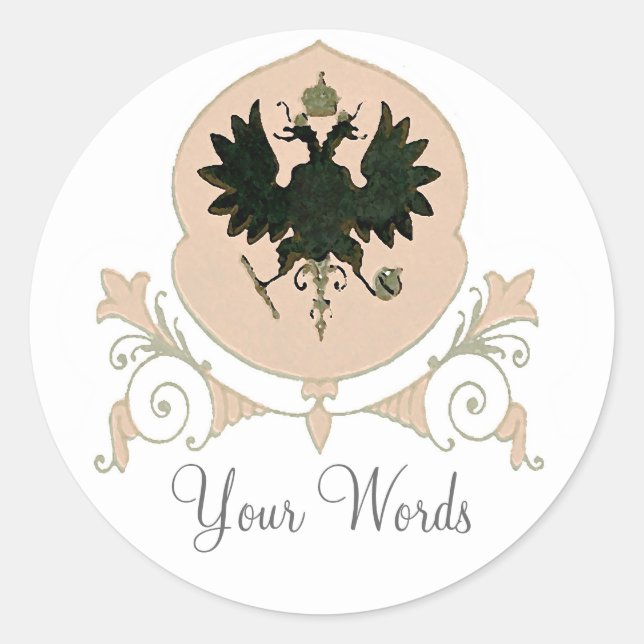 Crest Design ~ 20 Stickers (Front)