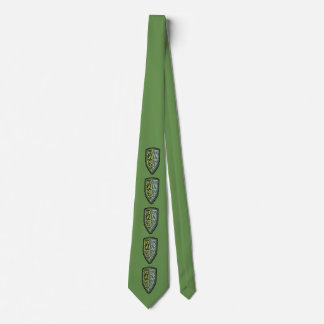 Crest Of Grass Shield Tie In Green