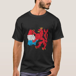 Crest Of Luxembourg Map Luxembourger Letzebuerg Re T-Shirt
