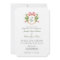 Crest with winter greenery Holiday wedding
