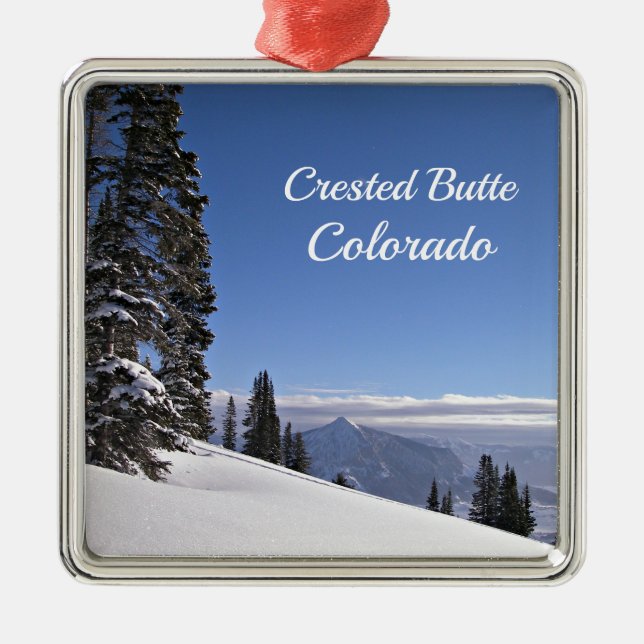 Crested Butte, CO Metal Ornament (Front)
