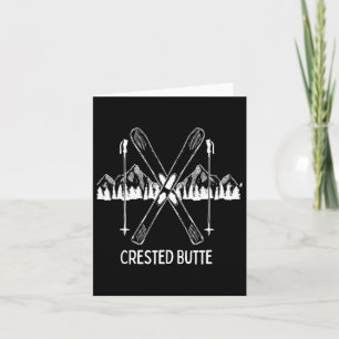 Crested Butte Co Rocky Mountains Colorado Ski Snow Card