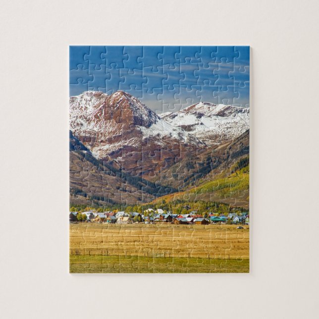 Crested Butte Colorado Autumn View Jigsaw Puzzle (Vertical)