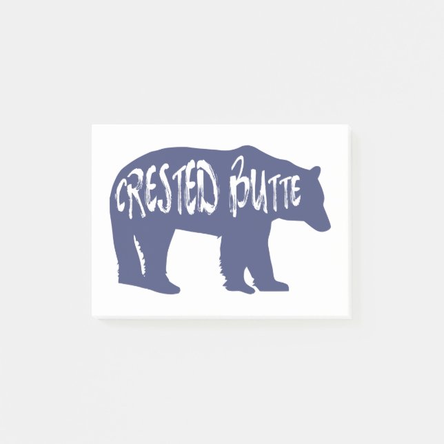 Crested Butte Colorado Bear Post-it Notes (Front)