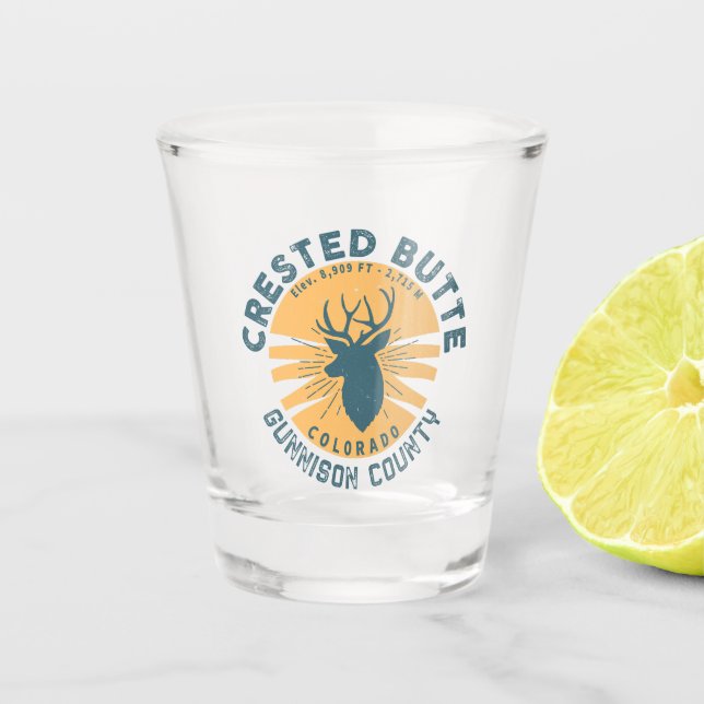 Crested Butte Colorado - Camping Hiking Souvenirs Shot Glass (Front)