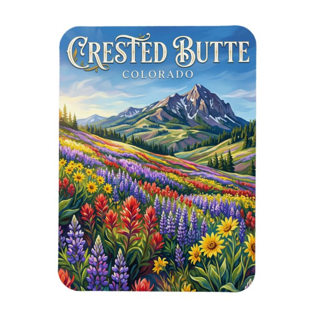 Crested Butte Colorado Magnet (Vertical)