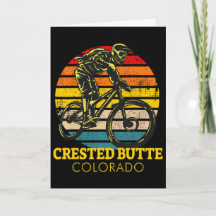 Crested Butte Colorado Mountain Biking Mtb Vintage Card