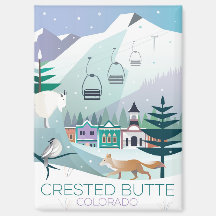Crested Butte, Colorado Refrigerator Magnet