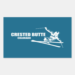 Crested Butte Colorado Skier Sticker