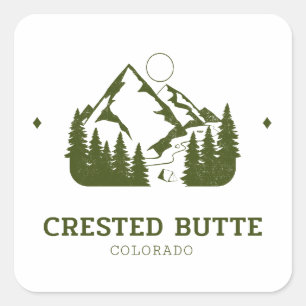 Crested Butte - Colorado Square Sticker
