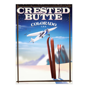 Crested Butte Colorado travel poster