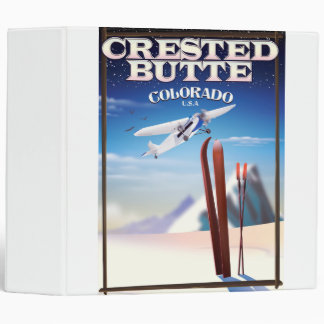 Crested Butte Colorado travel poster Binder