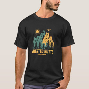 Crested Butte Mountains Colorado Hiking Outdoors V T-Shirt