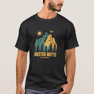 Crested Butte Mountains Colorado Hiking Outdoors V T-Shirt