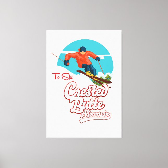 Crested Butte to ski Canvas Print (Front)
