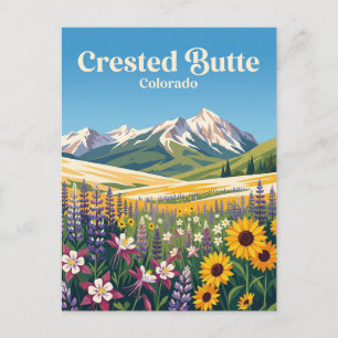Crested Butte USA Postcard