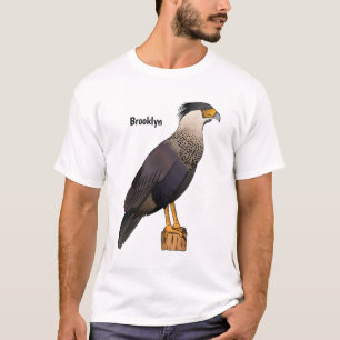 Crested caracara bird cartoon illustration T-Shirt