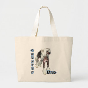 Crested Dad 4 Large Tote Bag
