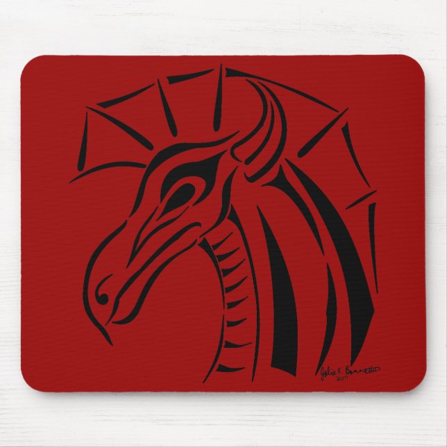Crested Dragon Mousepad (Front)