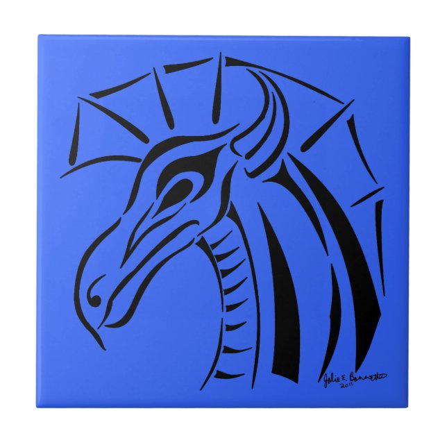 Crested Dragon Tile (Front)