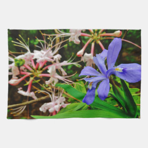 Crested Dwarf Iris Kitchen Towel