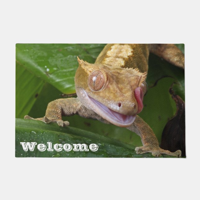 Crested Gecko Doormat (Front)