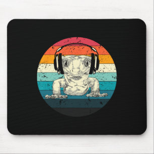 Crested Gecko Playing Video Game Funny Gamers  Mouse Pad