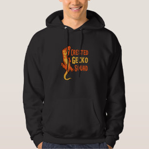 Crested Gecko Squad Cute Reptiles Lizard Hoodie