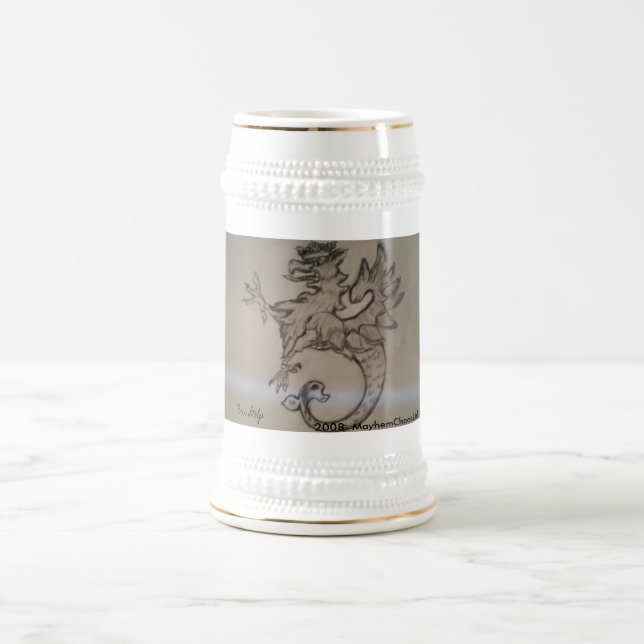 Crested Griffin - Stolp Beer Stein (Center)