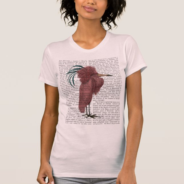Crested Marsala Bird T-Shirt (Front)