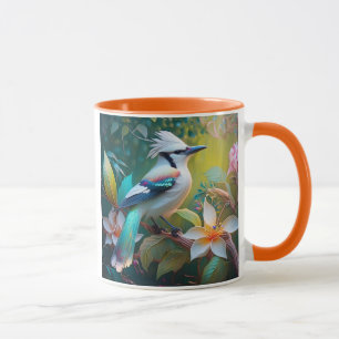 Crested Teal Winged Jay Mug