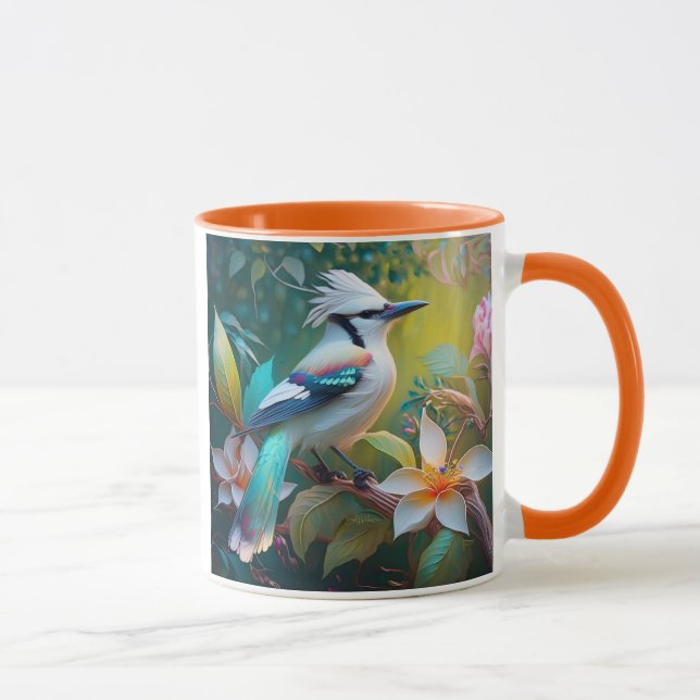 Crested Teal Winged Jay Mug (Right)