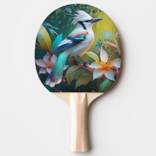 Crested Teal Winged Jay Ping Pong Paddle