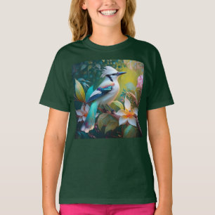 Crested Teal Winged Jay T-Shirt