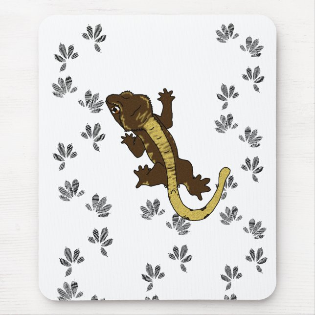 crestie footprints (mousepad) mouse pad (Front)
