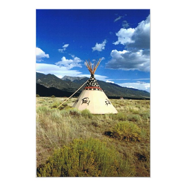 Crestone Colorado Native American Picture Photo Print (Front)