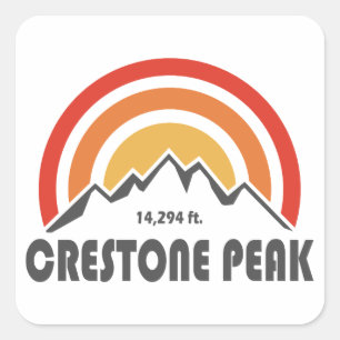 Crestone Peak Square Sticker
