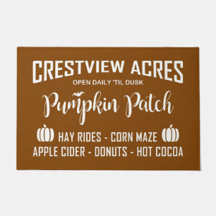 CRESTVIEW ACRES PUMPKIN PATCH DOORMAT