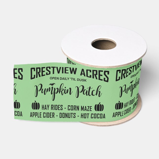 CRESTVIEW ACRES PUMPKIN PATCH Ribbon Grosgrain Ribbon (Spool)