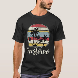 Crestview Florida Beach Vacation Trip Tropical Ret T-Shirt