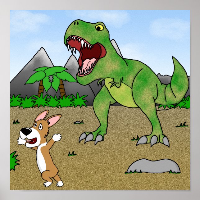 Cretaceous Corgi Poster (Front)