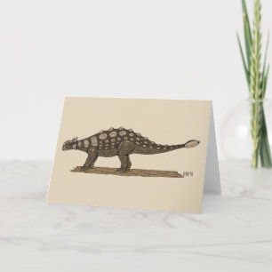 Cretaceous Dinosaur Ankylosaurus Card