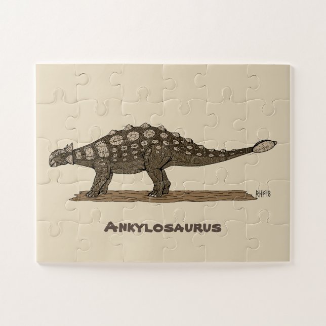 Cretaceous Dinosaur Ankylosaurus Jigsaw Puzzle (Horizontal)