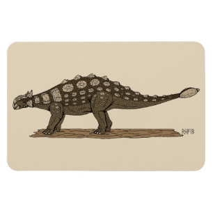 Cretaceous Dinosaur Ankylosaurus Magnet