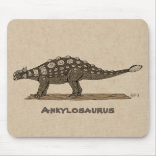 Cretaceous Dinosaur Ankylosaurus Mouse Pad