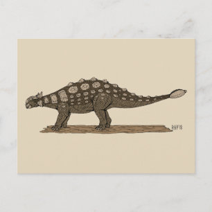 Cretaceous Dinosaur Ankylosaurus Postcard