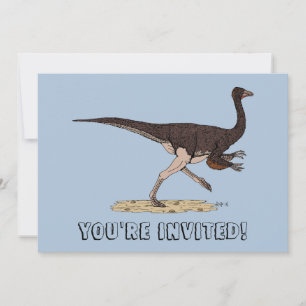 Cretaceous Dinosaur Ornithomimus Invitation