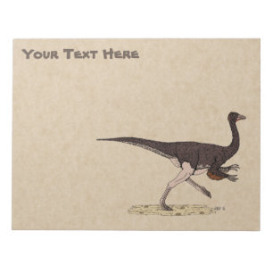 Cretaceous Dinosaur Ornithomimus Notepad