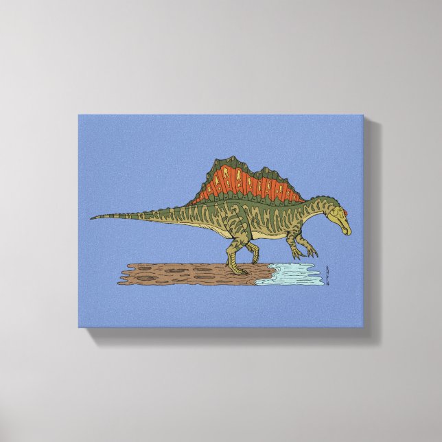Cretaceous Dinosaur Spinosaurus Canvas Print (Front)