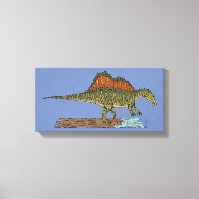 Cretaceous Dinosaur Spinosaurus Canvas Print (Front)